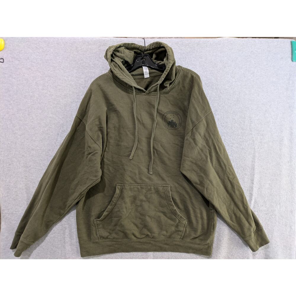 Independent Trading‎ Company Hoodie Pullover Men's 2XL Army Green Drawstring